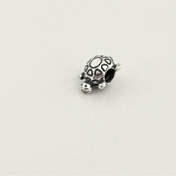 Pandora Cute Smiling Turtle Animal Retired Bead Charm - Picture 3 of 6